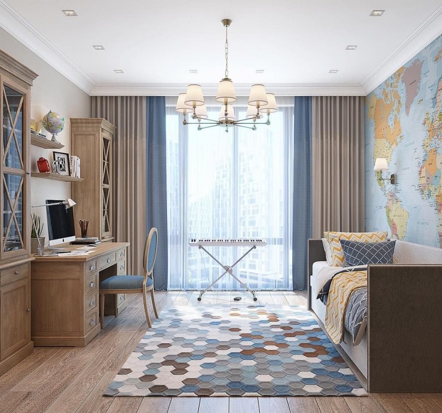 Спальня для мальчика классика