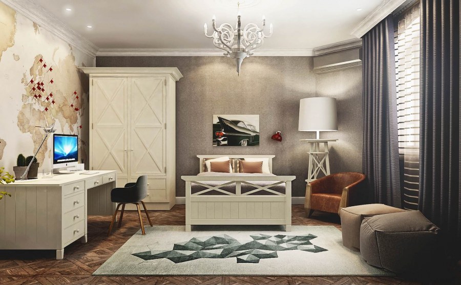 Комната для мальчика подростка в классическом стиле