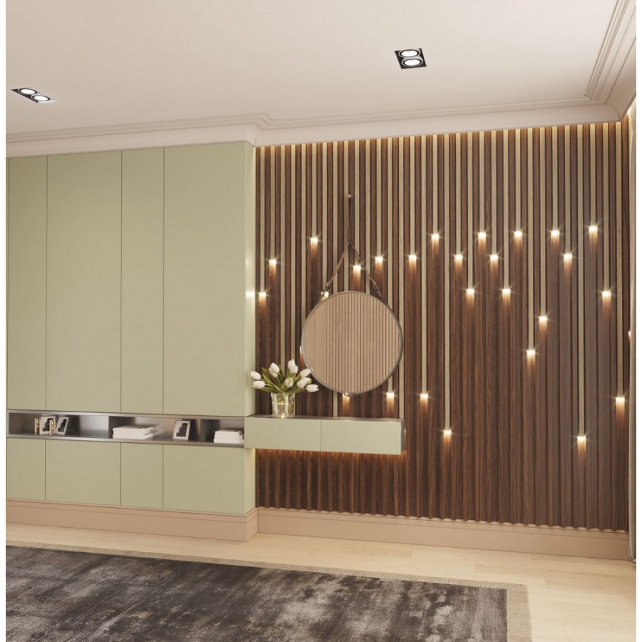 Рейка интерьерная Ривьера "дуб Санремо белый "