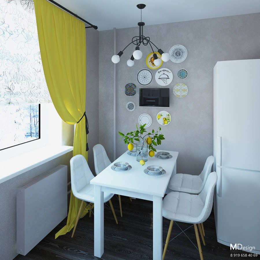 Обеденная зона для маленькой кухни 9кв