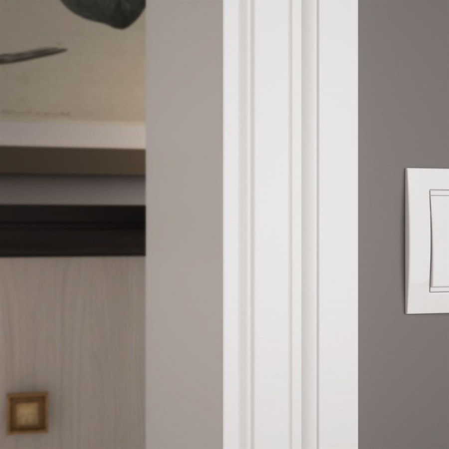 Унико ламинированная светлый орех дверь