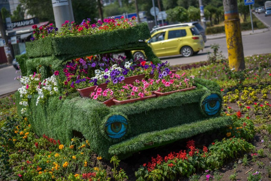 Необычные клумбы