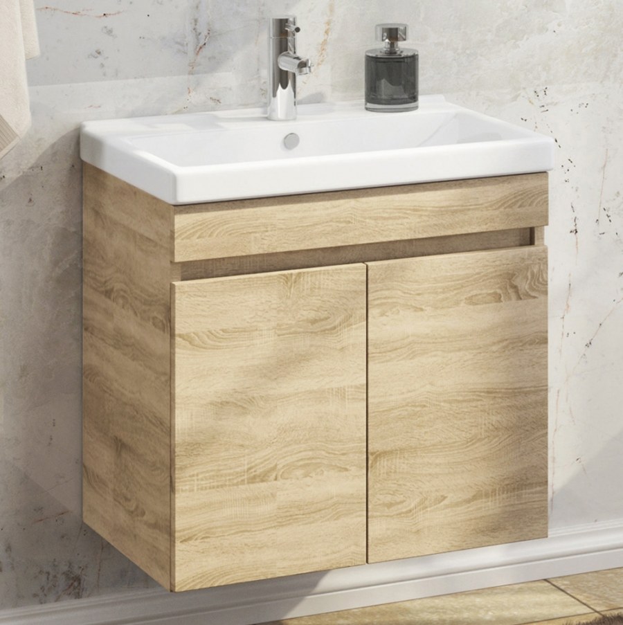 Тумба умывальник Comforty Тромсе 60 дуб сонома