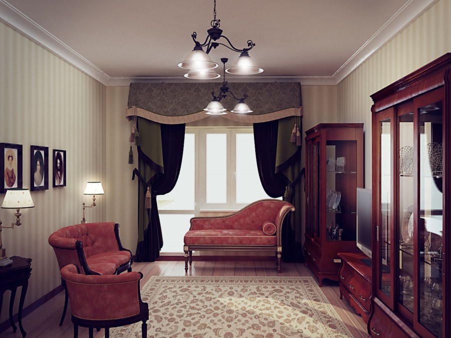 Тяжелый Люкс интерьер