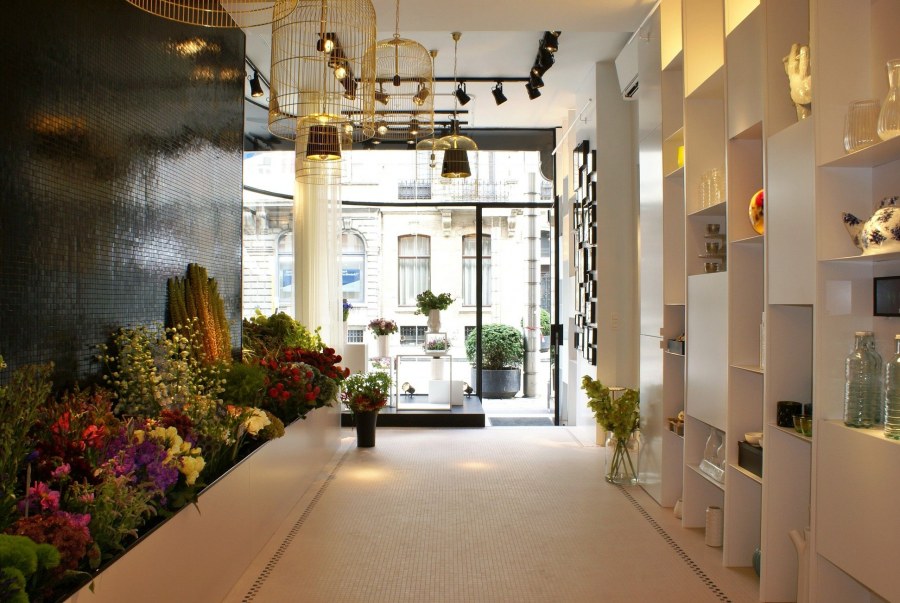 Интерьер магазин цветов лофт