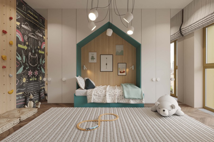 Комната в нейтральных тонах