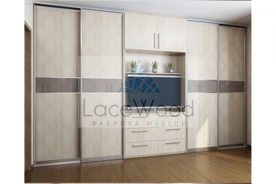 Встроенные шкафы в гостиной