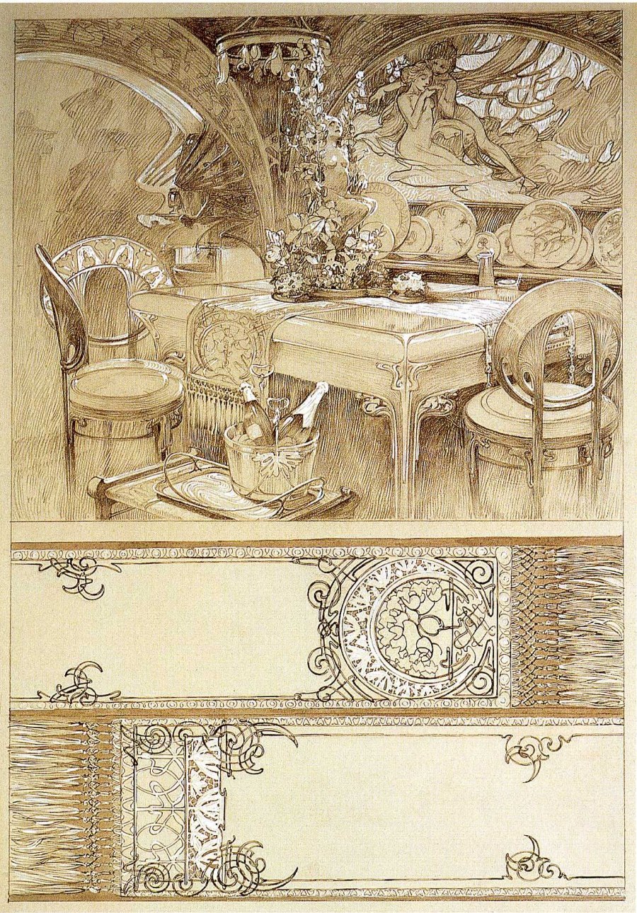 Альфонс Муха элементы