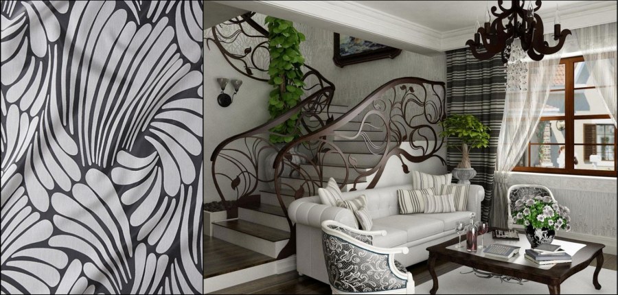 Модерн в дизайне линии