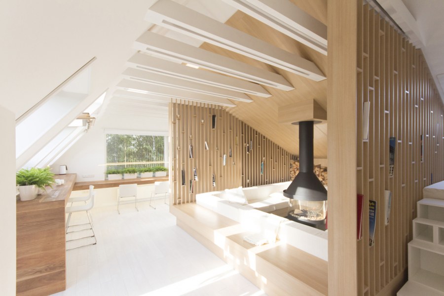 Декоративные перегородки в мансарде