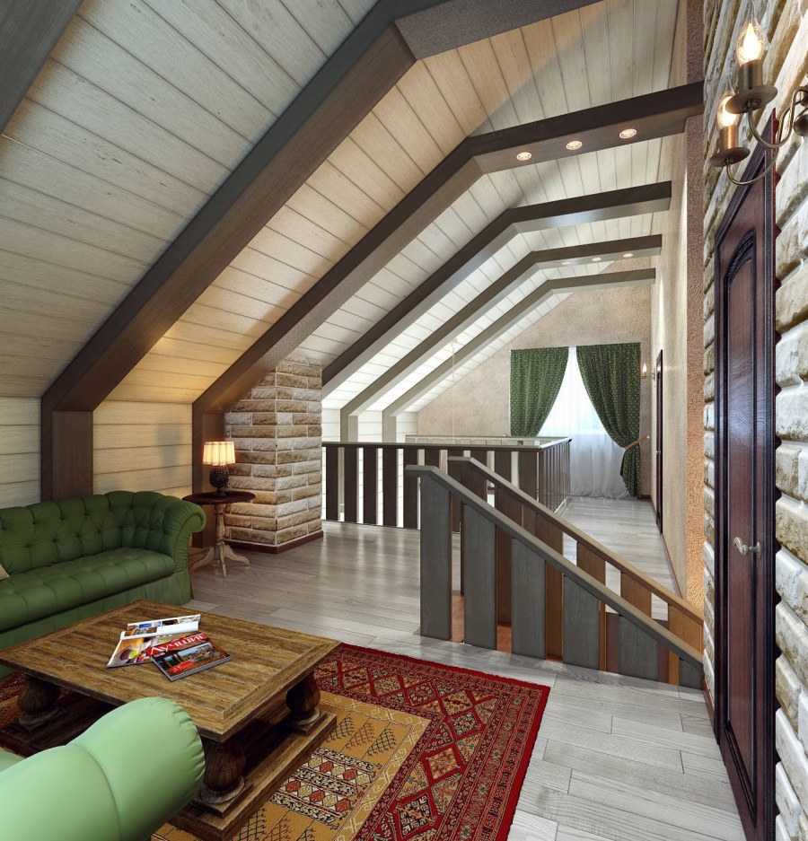 Мансарда с двумя комнатами