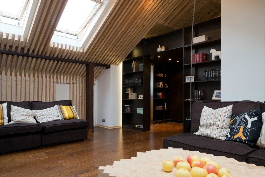 Деревянные перегородки для зонирования