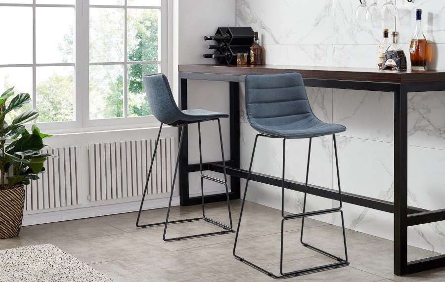 Полубарный стул CQ-8280e-1 Blue