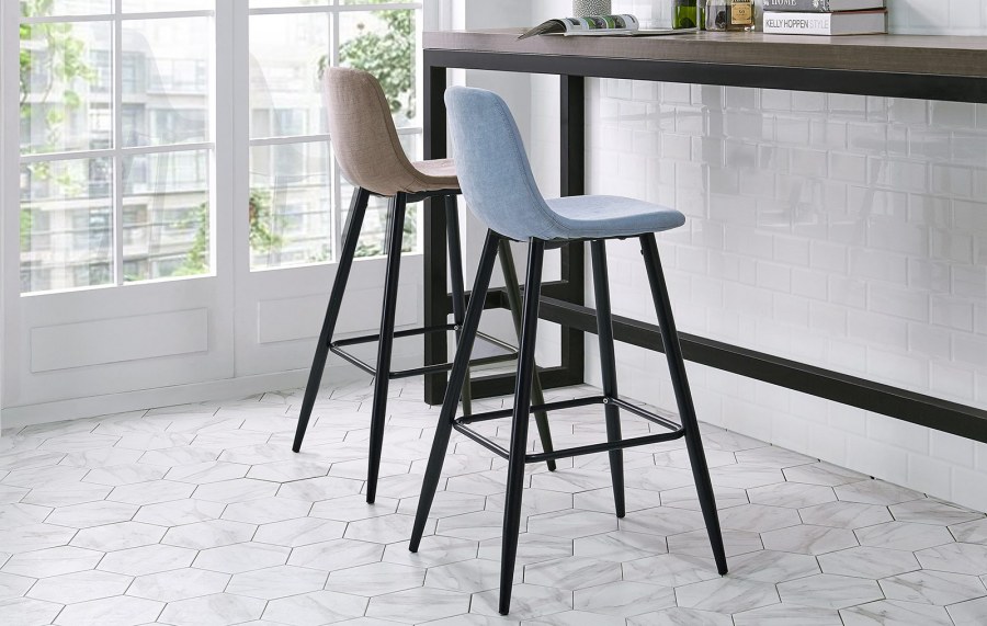 Полубарный стул 350s Dark Beige/Black