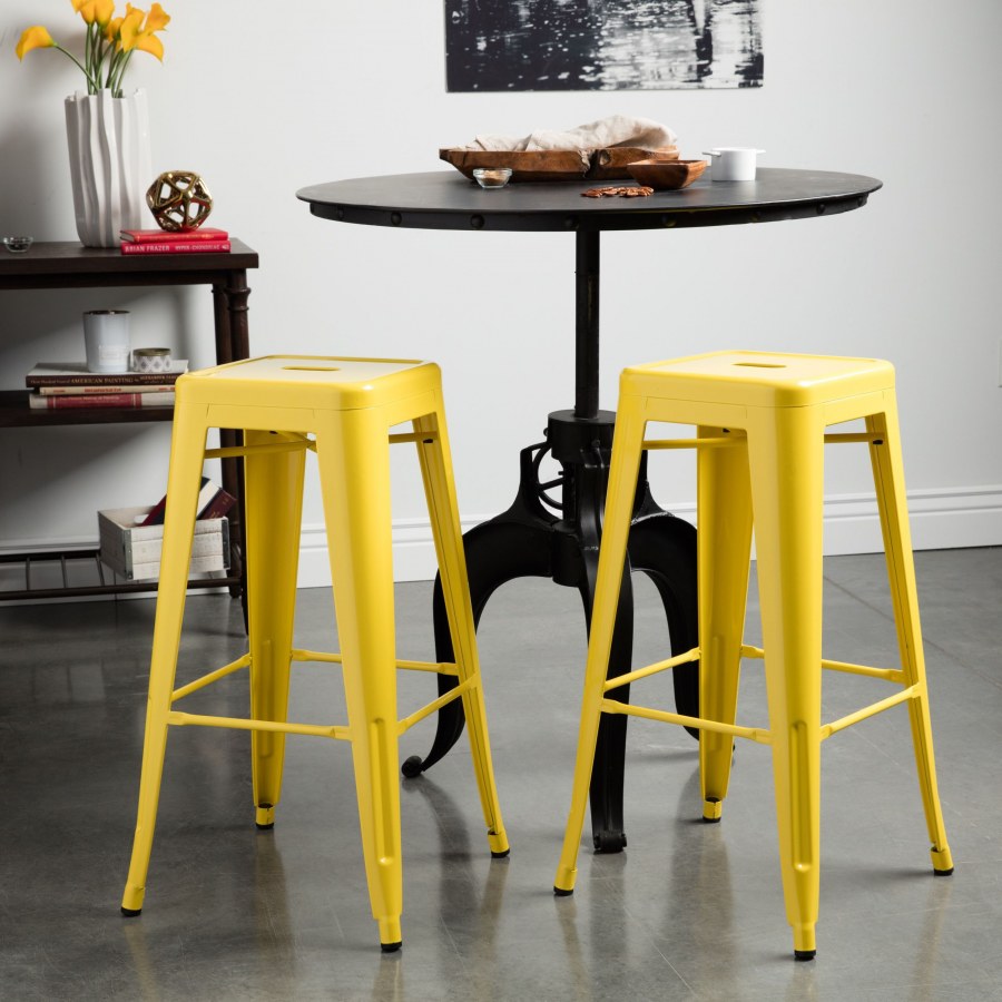 Табурет (Tolix Style) желтый