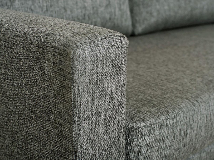 Диван Фишер черный меланж