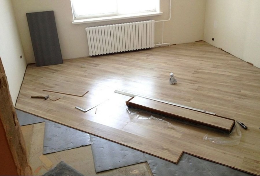 Укладка ламината по дивгонал