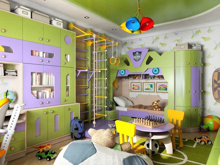 Детские комнаты для мальчиков