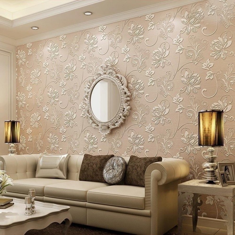 Стильные обои для зала