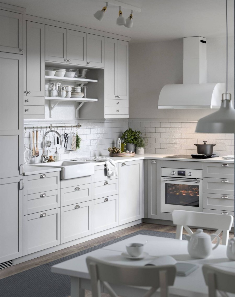 Лерхюттан кухня икеа серая