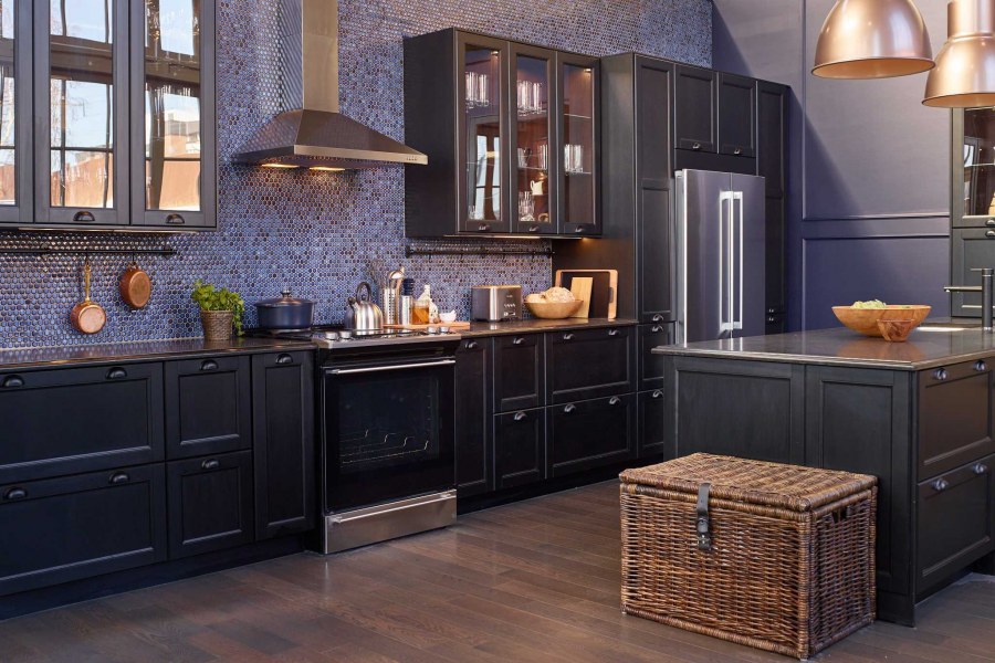 Лерхюттан кухня икеа светло- серая