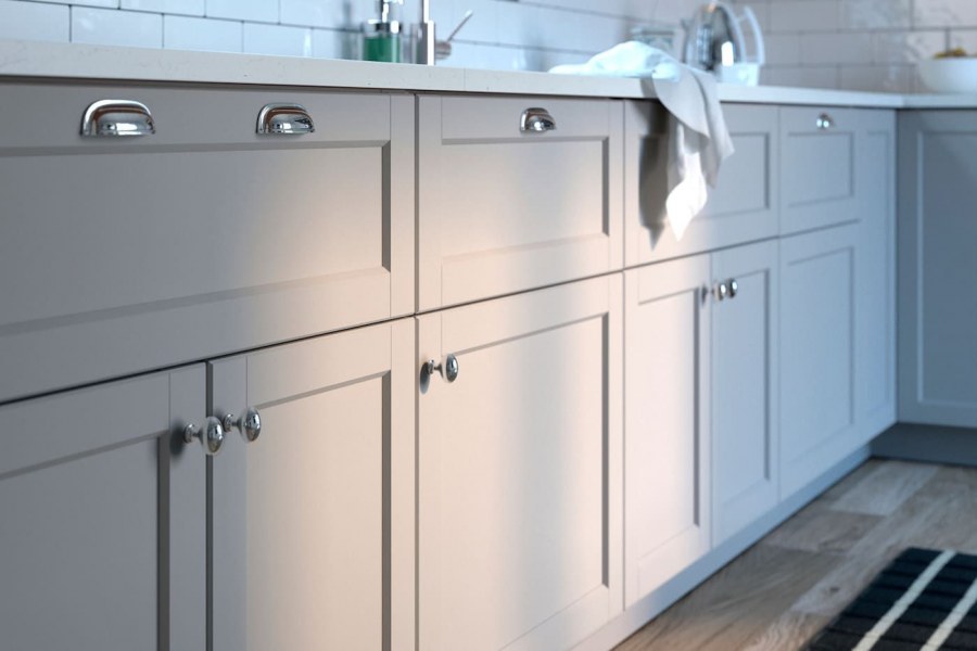 Лерхюттан кухня икеа серая