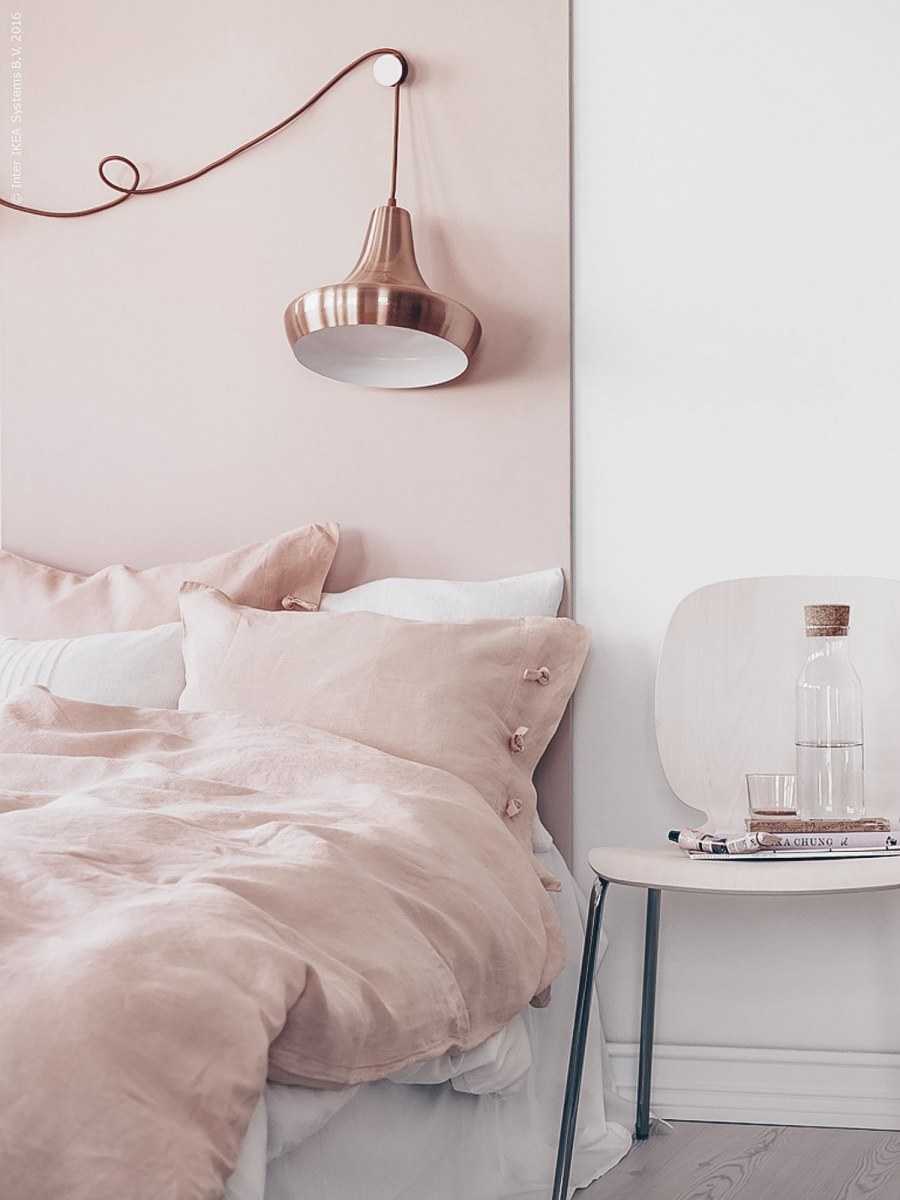 Пудрово розовый интерьер