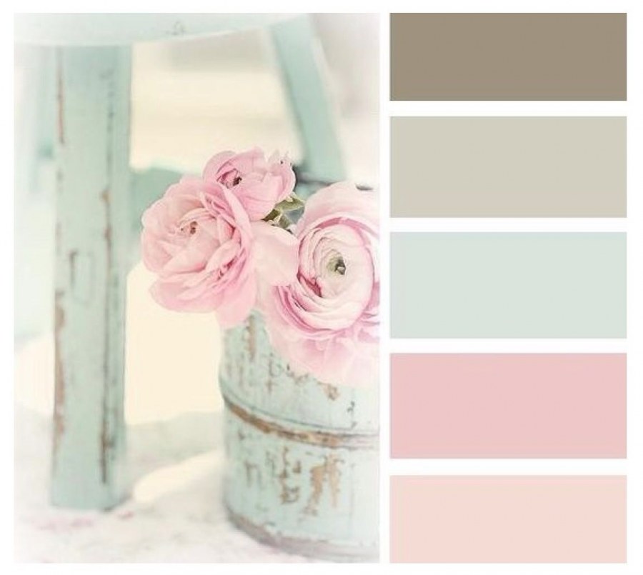 Цветовая гамма в стиле шебби Шик