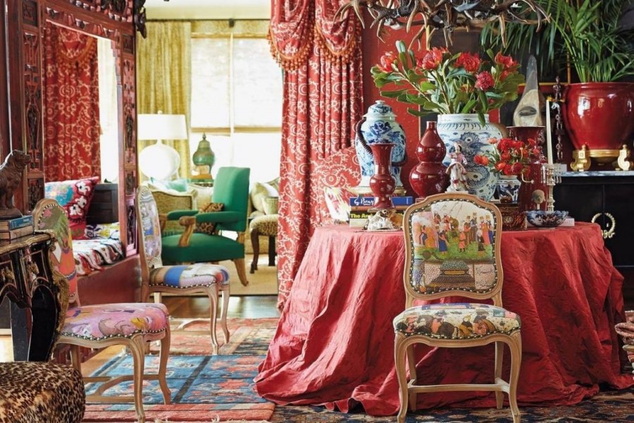 Гостиная спальня в стиле бохо