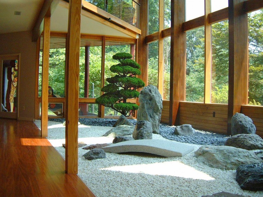 Зимний сад в японском стиле