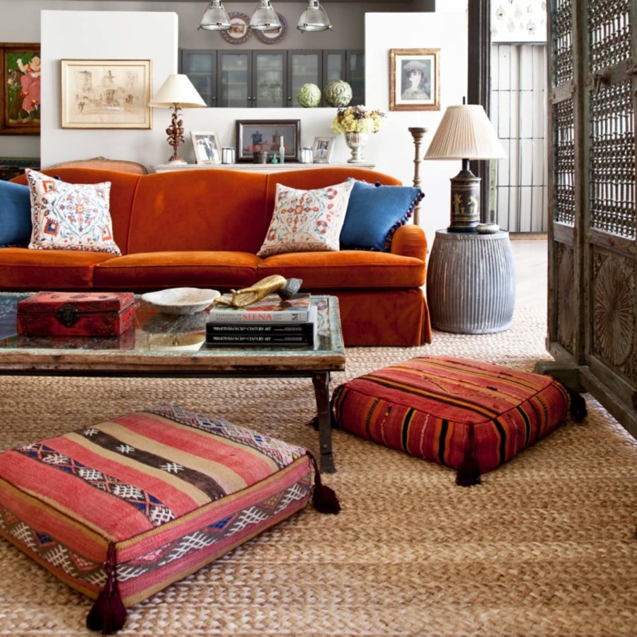 Марокканские напольные подушки