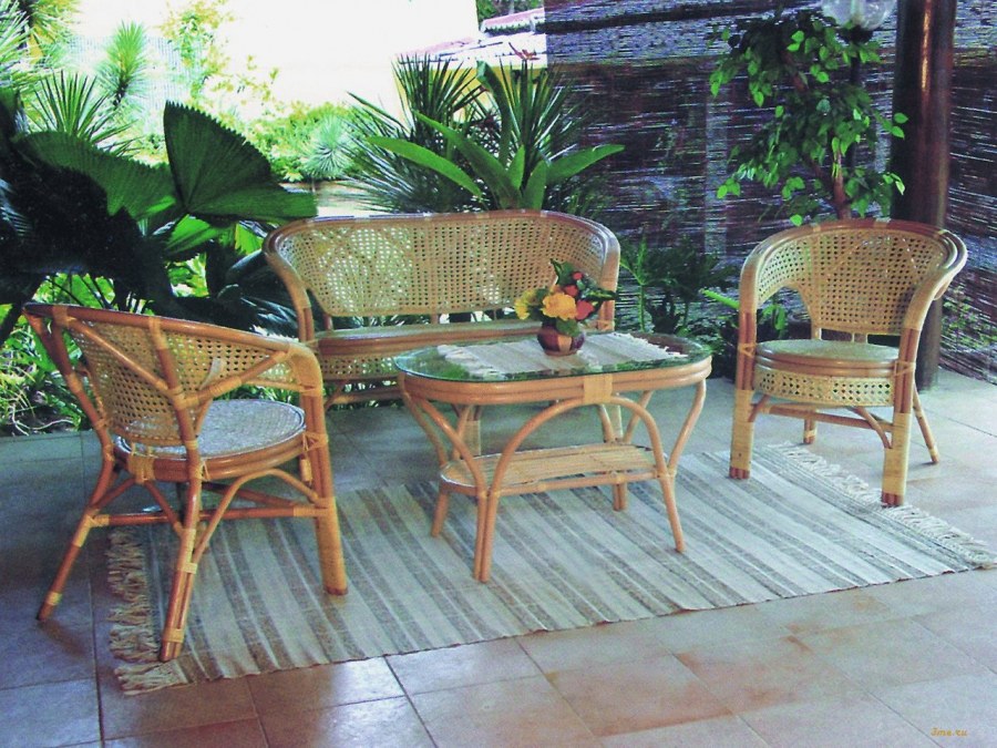 Мебель из ротанга в интерьере