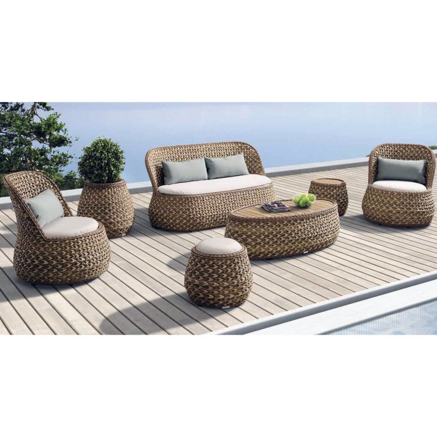 Плетеный кофейный стол Antibes