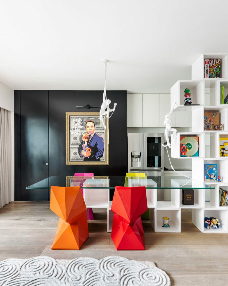 Гостиная в стиле Мемфис