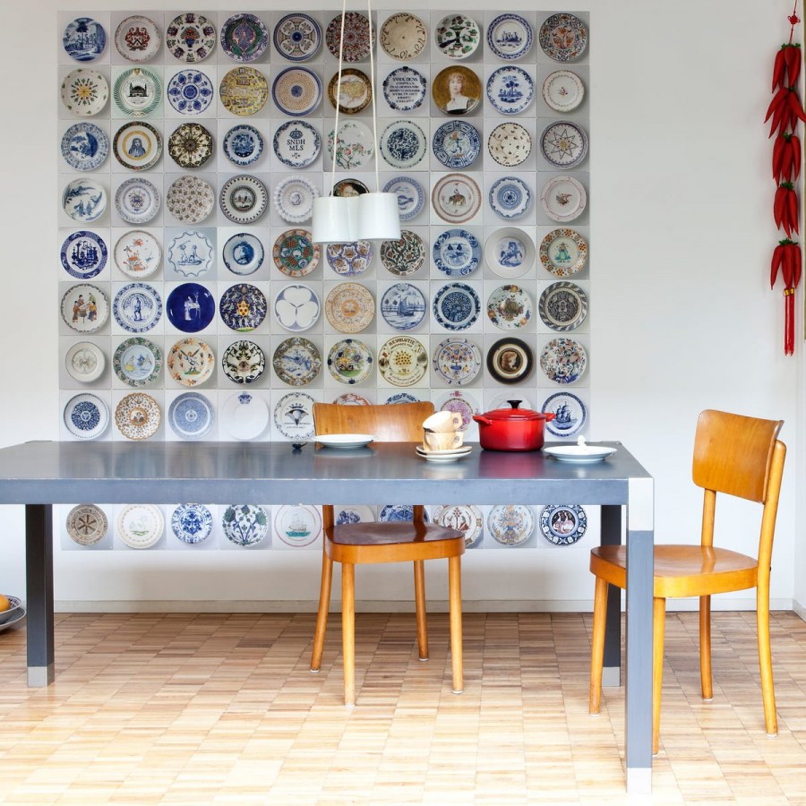 Декоративные тарелки в интерьере