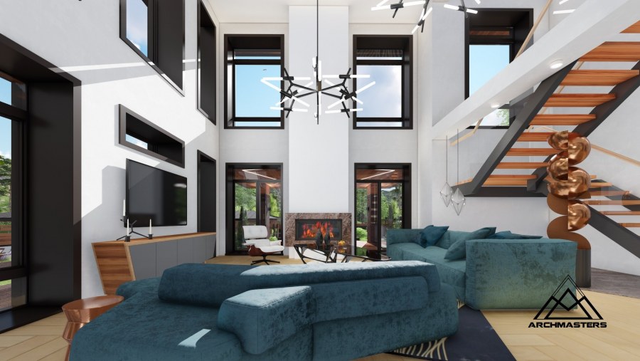 Гостиная со вторым светом