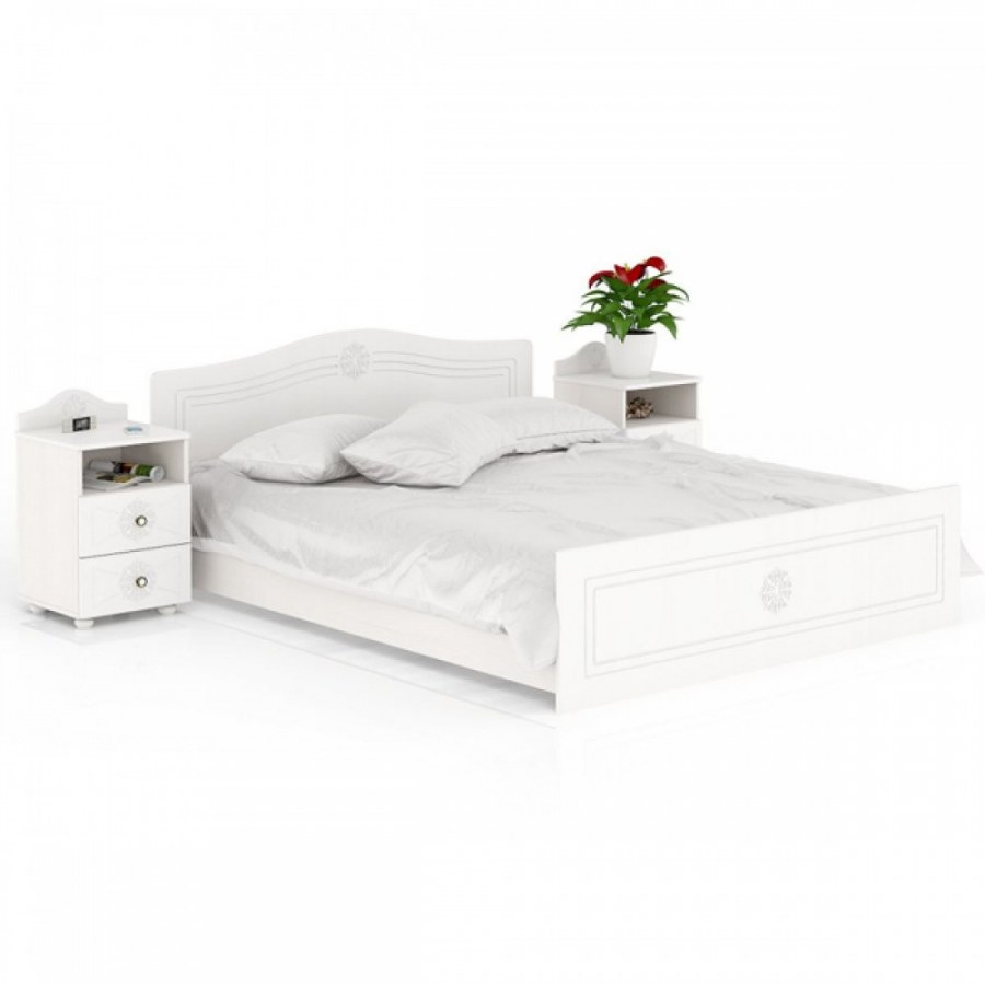 Кровать Онега белая