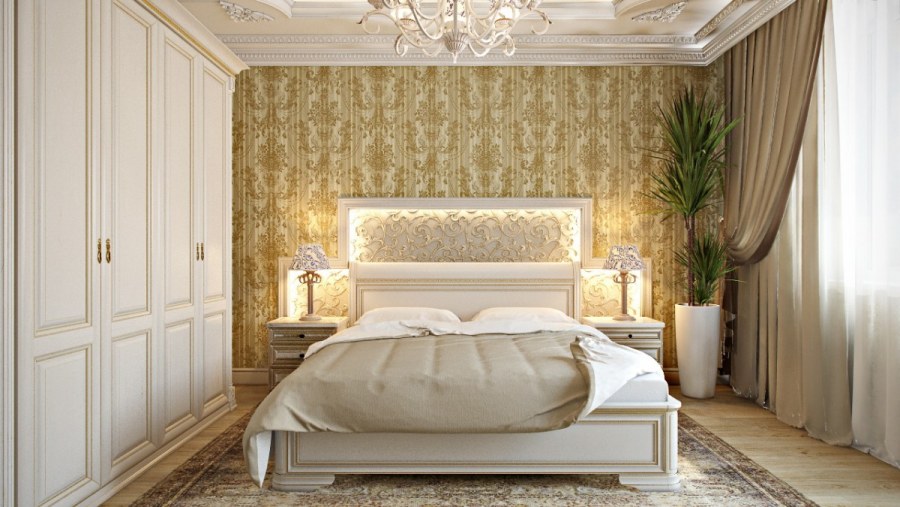 Панели для спальни классика