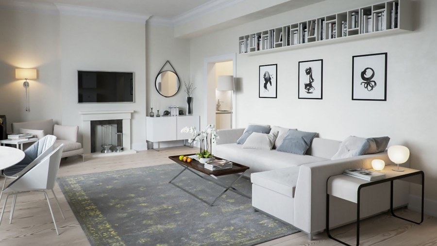 Серый цвет в интерьере