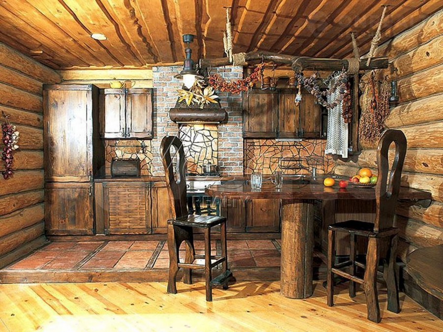 Скамья в русской избе