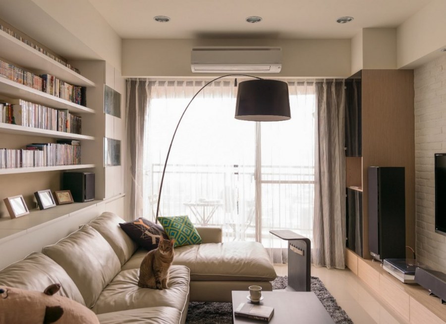 Гостиная с зоной для чтения