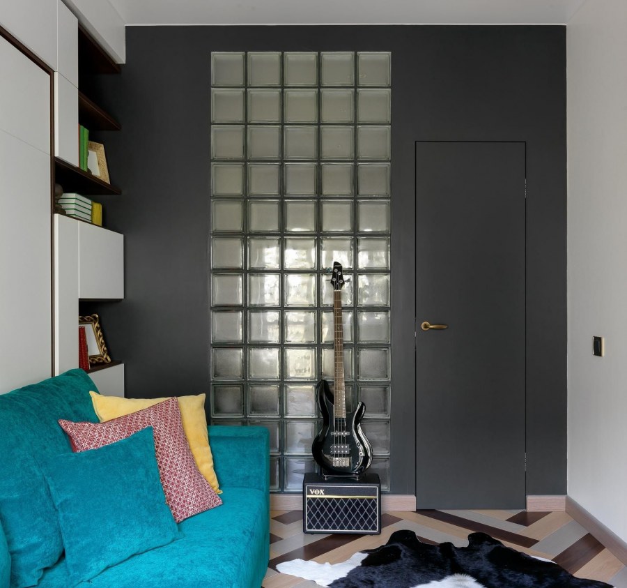 Стеклоблоки в интерьере