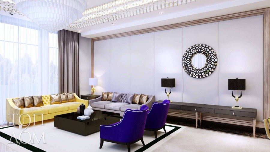 Гостиная в стиле ар деко