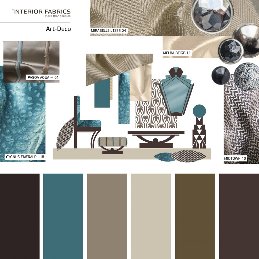 Цветовая гамма для стиля ар-деко