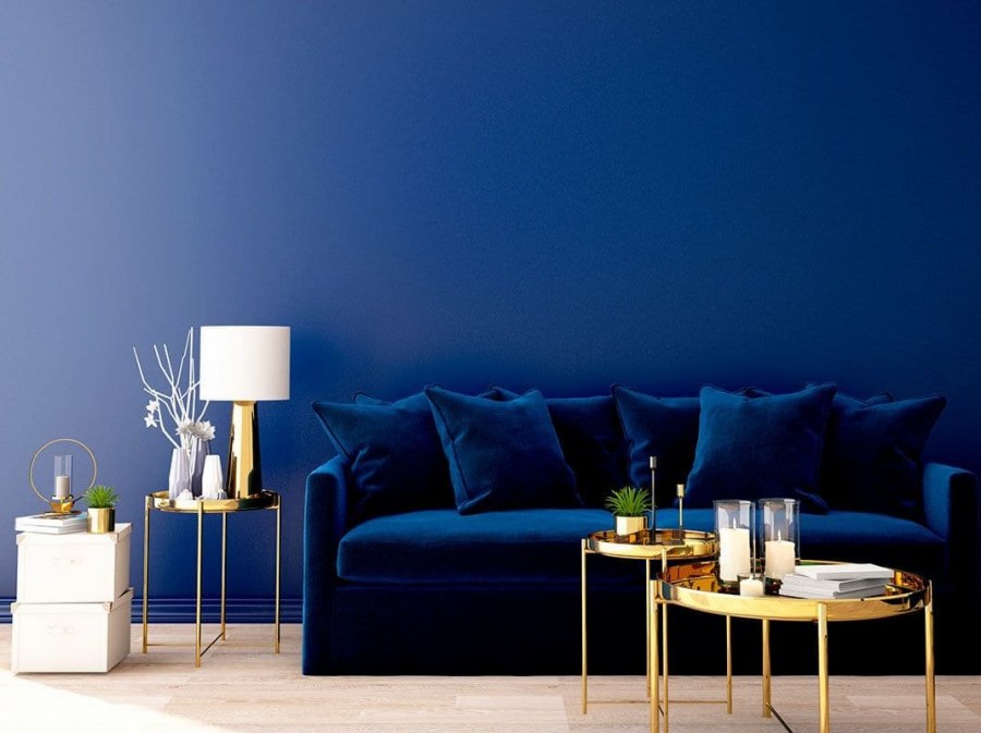 Pantone 19-4052 Classic Blue в интерьере