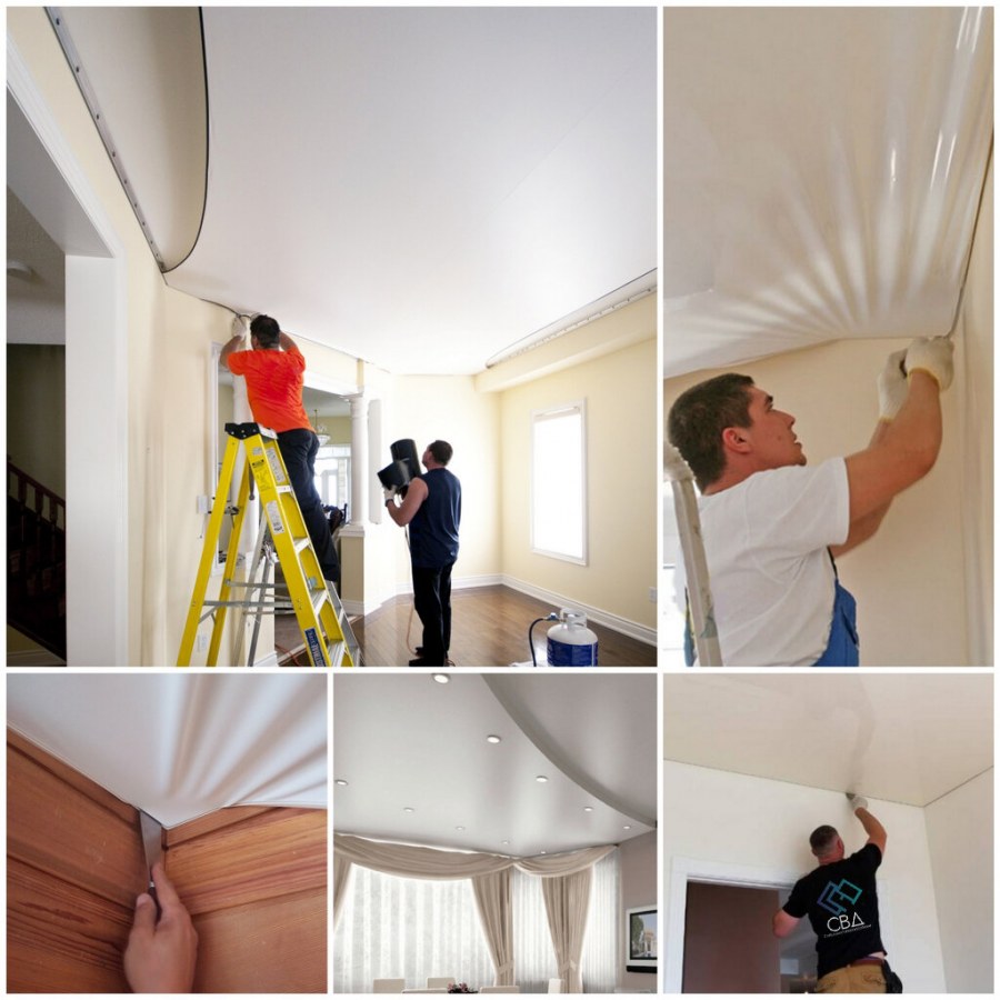 Монтаж натяжного потолка