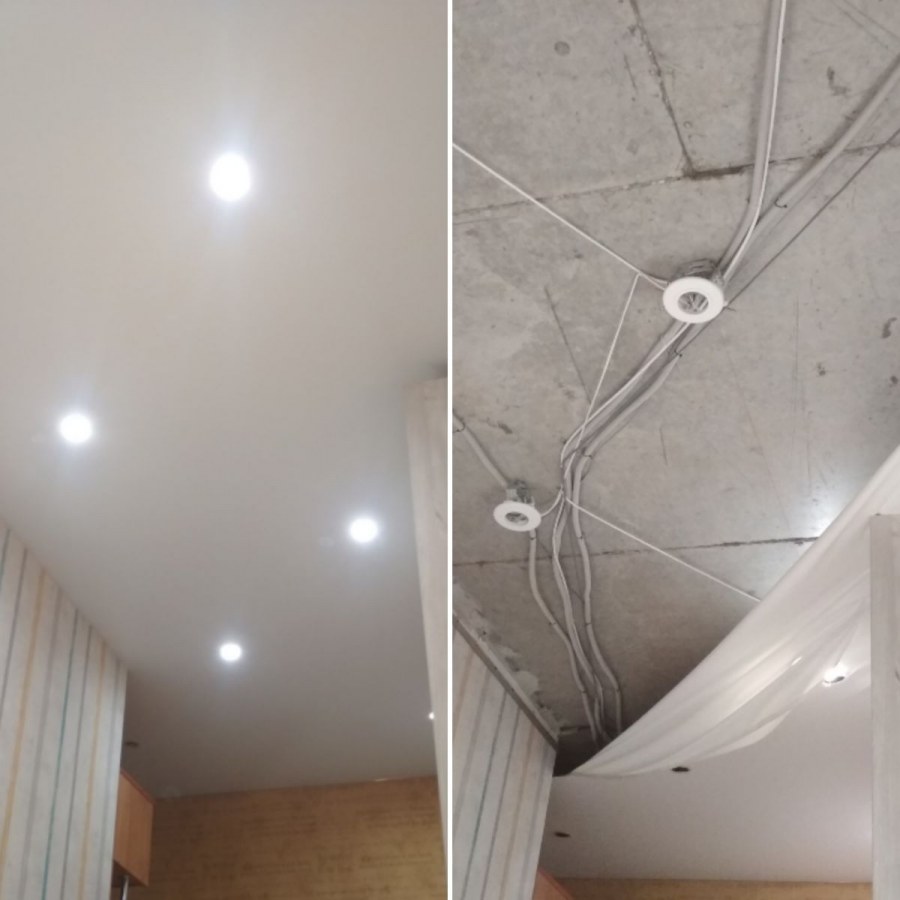 Что под натяжным потолком