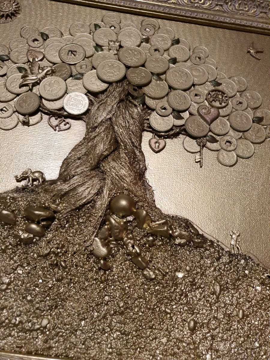 Денежное дерево 19см v019-3