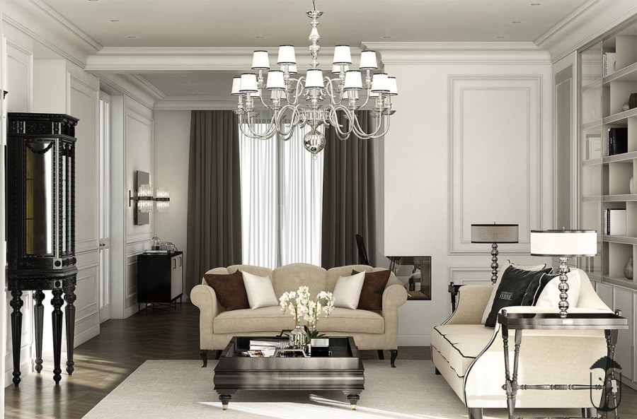 Рендеры классического интерьера