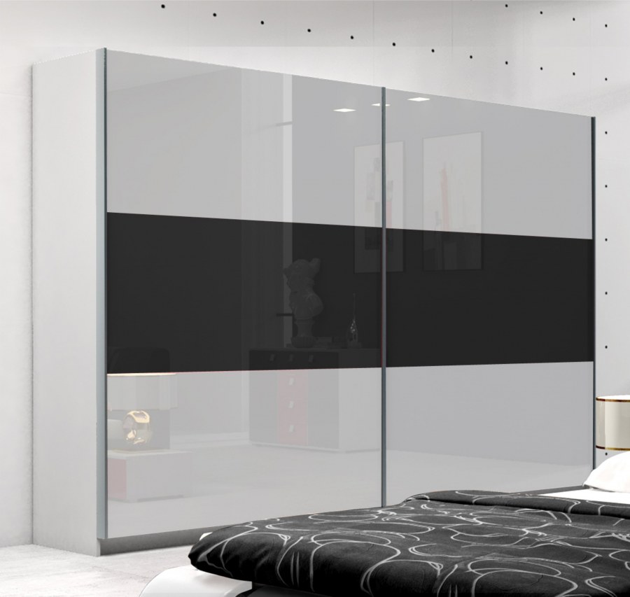 Шкаф купе Глосс белый глянец